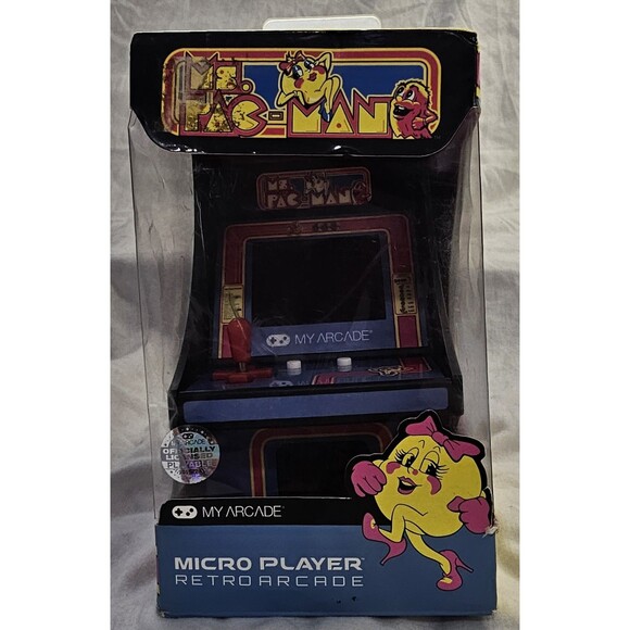7" My Arcade Ms. Pac-Man Micro Player Retro Arcade Miniature Collectible Retro - Picture 2 of 13